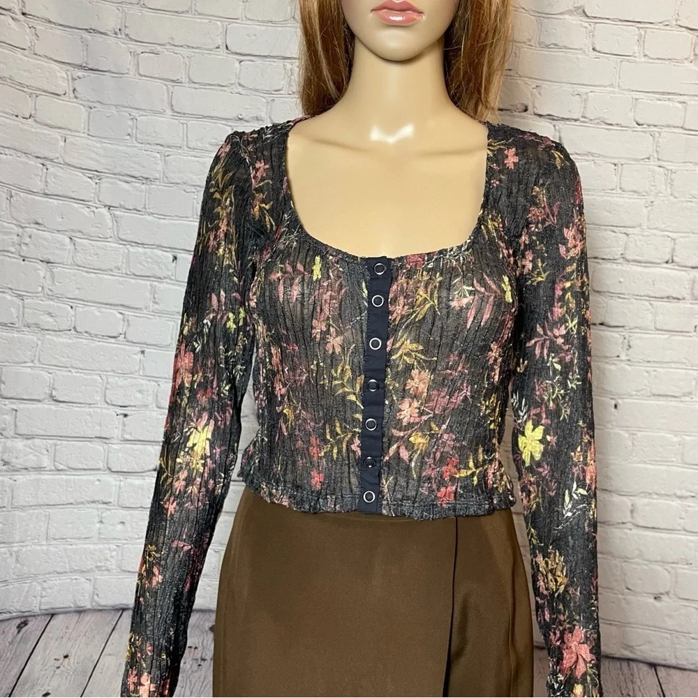 NWT New $78 Free People Angelina Lace Top Size S